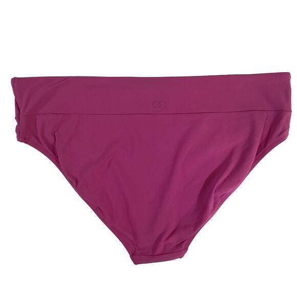 CALIA Mid Rise Wide Band Swim Bottoms Hot Pink WSA20406 Women's XL NWOT/Unworn - Picture 8 of 8